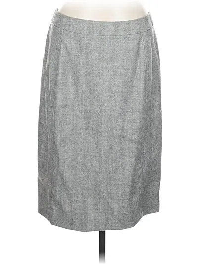 Pre-owned Brooks Brothers Casual Skirt In Gray