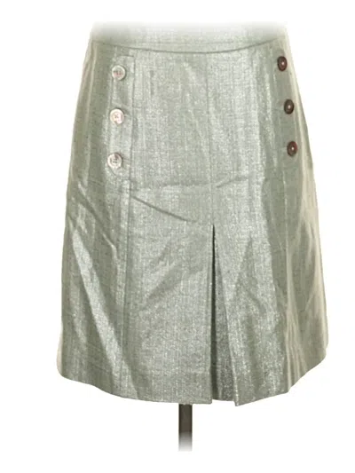 Pre-owned Brooks Brothers Casual Skirt In Gray
