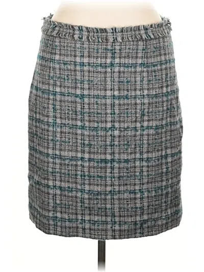 Pre-owned Brooks Brothers Casual Skirt In Gray