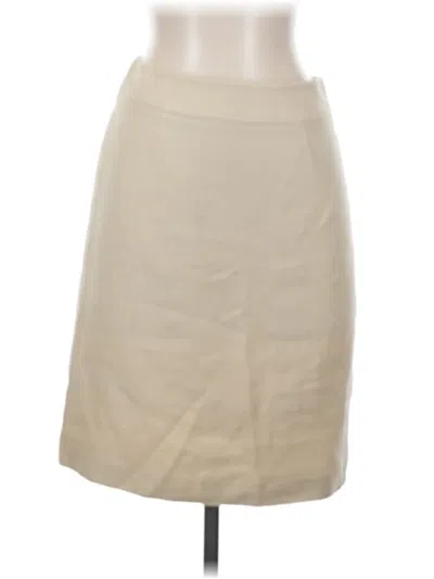 Pre-owned Brooks Brothers Casual Skirt In Ivory