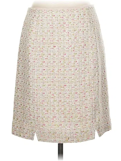 Pre-owned Brooks Brothers Casual Skirt In Ivory