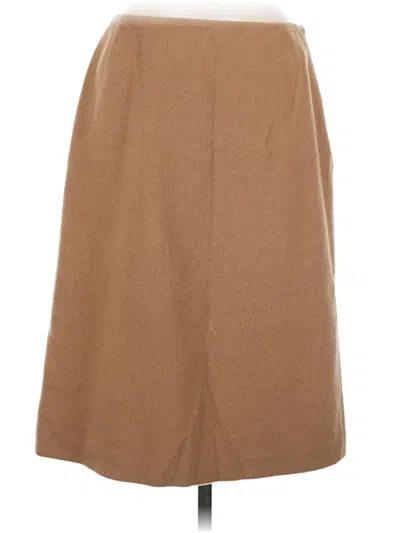 Pre-owned Brooks Brothers Casual Skirt In Tan