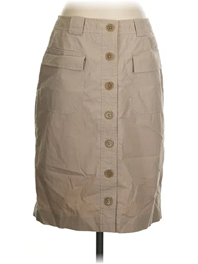 Pre-owned Brooks Brothers Casual Skirt In Tan