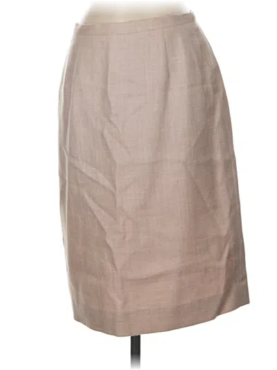 Pre-owned Brooks Brothers Casual Skirt In Tan