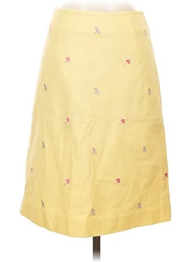 Pre-owned Brooks Brothers Casual Skirt In Yellow