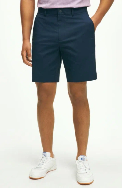 Brooks Brothers Cbt Stretch Cotton Blend Golf Shorts In Navy Blazer