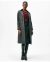 Brooks Brothers Chesterfield Coat In Wool Blend In Charcoal