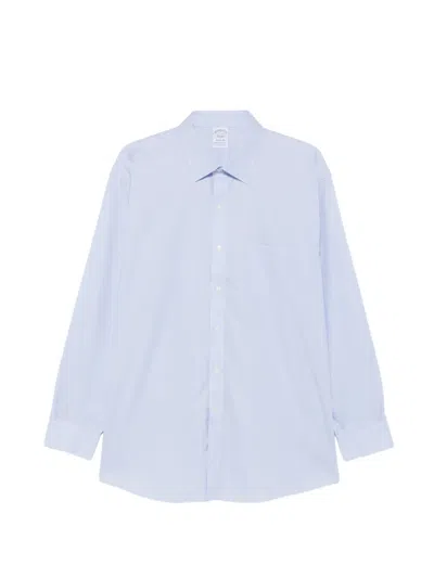 Brooks Brothers Chest-pocket Long-sleeve Shirt In Blue