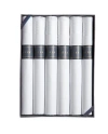 Brooks Brothers Cigar-rolled Handkerchiefs-set Of 6 In White