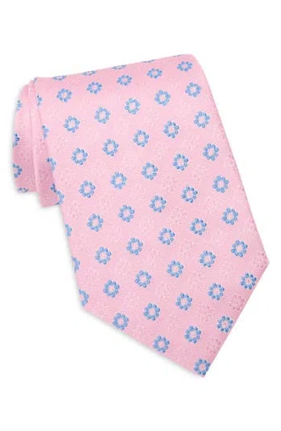 Brooks Brothers Circle Flower Petal Tie In Pink