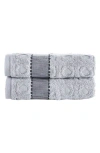 BROOKS BROTHERS BROOKS BROTHERS CIRCLE IN SQUARE 2-PACK TURKISH COTTON WASHCLOTHS