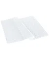 Brooks Brothers Circle In Square Bath Mat In White