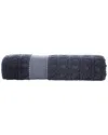 Brooks Brothers Circle In Square Bath Sheet In Silver