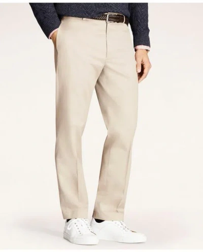 Brooks Brothers Clark Straight-fit Stretch Advantage Chino Pants In Khaki