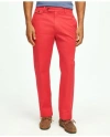 Brooks Brothers Clark Straight-fit Stretch Supima Cotton Poplin Chino Pants In Red