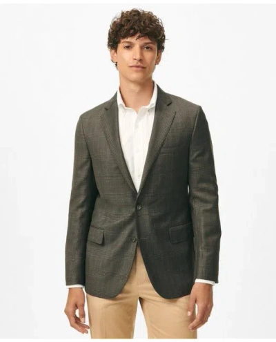 Brooks Brothers Classic Fit Checked Sport Coat In Wool In Grey