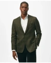 Brooks Brothers Classic Fit Checked Sport Coat In Wool In Olive