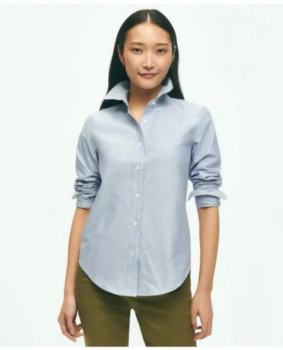 Brooks Brothers Classic-fit Cotton Oxford Shirt In Blue