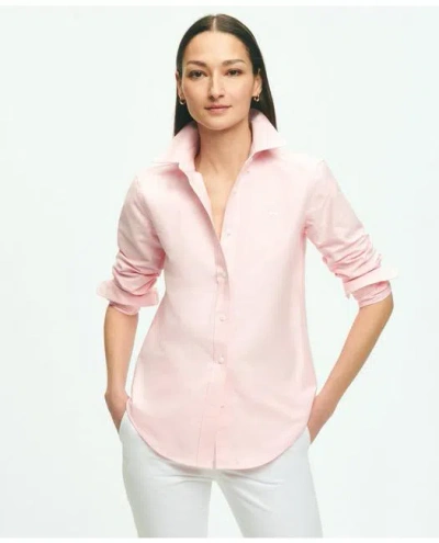 Brooks Brothers Classic-fit Cotton Oxford Shirt In Pink