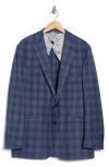 Brooks Brothers Classic Fit Hopsack Plaid Wool Sport Coat In Blue Check