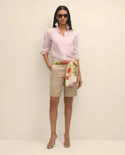 Brooks Brothers Classic Fit Irish Linen Shirt In Pink