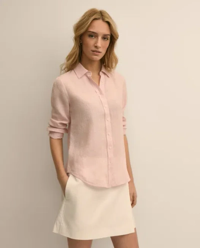 Brooks Brothers Classic Fit Linen Shirt In Pink
