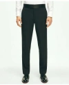 Brooks Brothers Classic Fit Merino Wool Twill 1818 Tuxedo Pants In Black