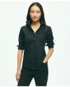 Brooks Brothers Classic-fit Non-iron Stretch Supima Cotton Dress Shirt In Black