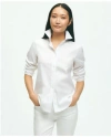 Brooks Brothers Classic-fit Non-iron Stretch Supima Cotton Dress Shirt In White