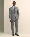 Brooks Brothers Classic Fit Saxon Wool Bold Check 1818 Suit In Gray