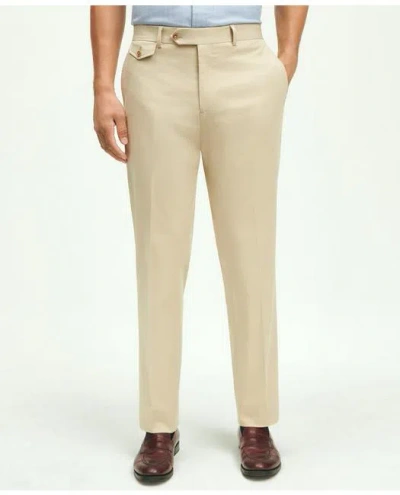 Brooks Brothers Classic Fit Stretch Cotton Suit Pants In Dark Beige
