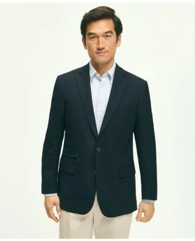 Brooks Brothers Classic Fit Stretch Wool Hopsack Blazer In Navy