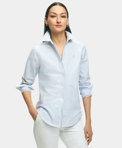 Brooks Brothers Classic Fit Striped Oxford Button Down Shirt
