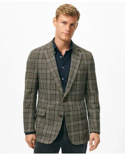 Brooks Brothers Classic Fit Wool 1818 Sport Coat In Plaid Tweed In Multicolor