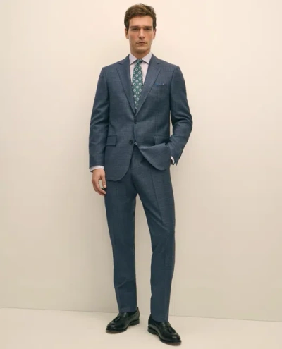 Brooks Brothers Classic Fit Wool Blue Check 1818 Suit