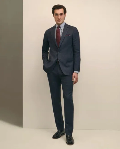 Brooks Brothers Classic Fit Wool Check 1818 Suit In Blue