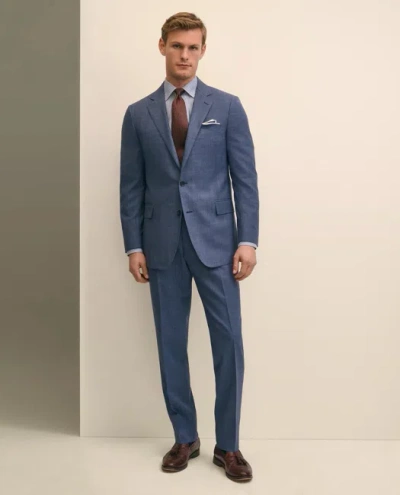 Brooks Brothers Classic Fit Wool Check 1818 Suit In Blue