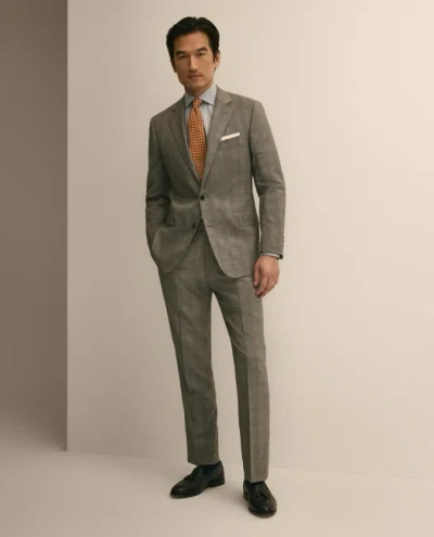 Brooks Brothers Classic Fit Wool Check 1818 Suit In Green