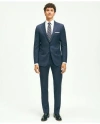 Brooks Brothers Classic Fit Wool Checked 1818 Suit In Navy
