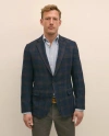 Brooks Brothers Classic Fit Wool-cotton-silk-cashmere Hopsack Check Sport Coat In Blue