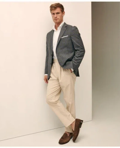 Brooks Brothers Classic Fit Wool Gingham Sport Coat In Grey