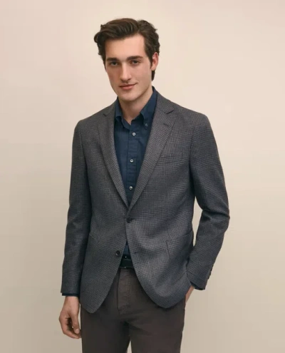Brooks Brothers Classic Fit Wool Hopsack Gingham Sport Coat In Blue
