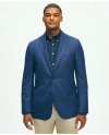 Brooks Brothers Classic Fit Wool Hopsack Patch Pocket Sport Coat In Blue