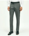 Brooks Brothers Classic Fit Wool Hopsack Tuxedo Pants In Grey
