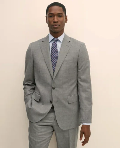 Brooks Brothers Classic Fit Wool Mini Houndstooth 1818 Suit In Gray
