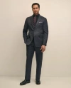Brooks Brothers Classic Fit Wool Cashmere Flannel Pinstripe 1818 Suit In Blue