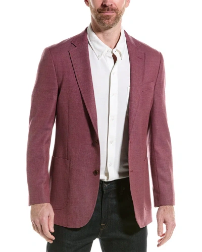 Brooks Brothers Classic Fit Wool Suit Jacket In Purple