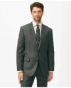 Brooks Brothers Classic Fit Wool Windowpane 1818 Suit In Charcoal