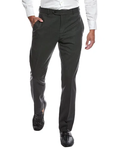 Brooks Brothers Classic Flat Front Trouser In Gray
