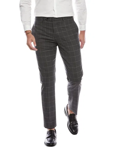 BROOKS BROTHERS BROOKS BROTHERS CLASSIC FLAT FRONT WOOL-BLEND TROUSER